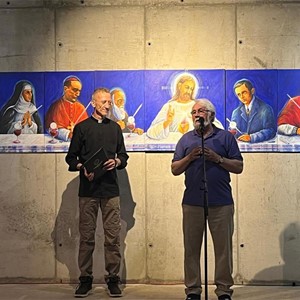 Otvorena izložba Marijana Jakubina "Poziv na gozbu" u Župi sv. Leopolda Mandića, Ljubljanica-Voltino